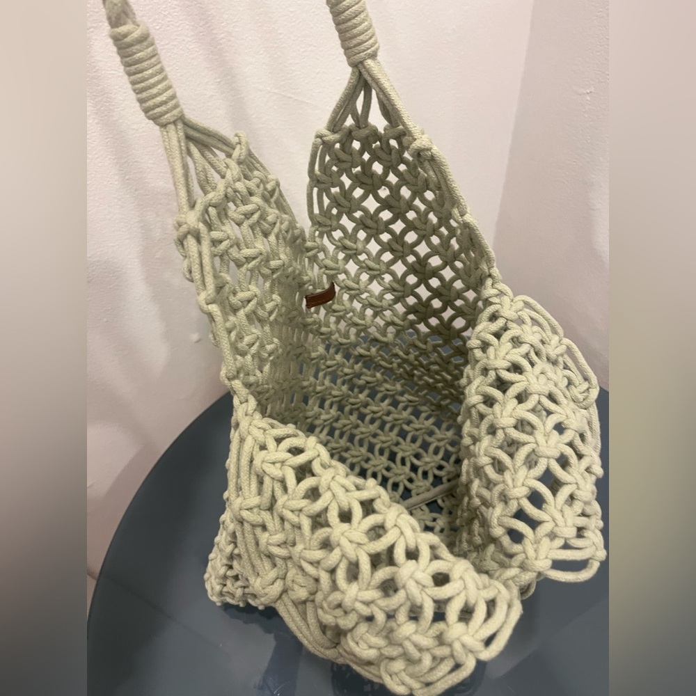 J. Crew Cadiz Hand Knotted Net Tote Bag - Picture 4 of 4